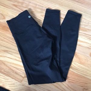 High waisted black leggings